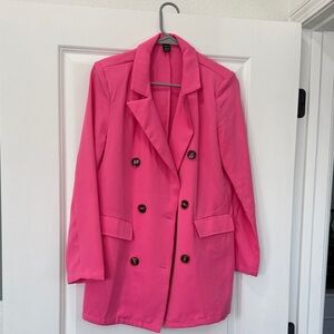 SHEIN Women's Pink Blazer Size Small